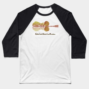 Guitar Lake Shadow Love Guitar Musician Baseball T-Shirt